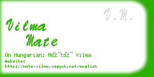 vilma mate business card